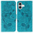 Rose Butterfly Embossed Leather Phone Case