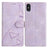Triangles Embossed Leather Phone Case