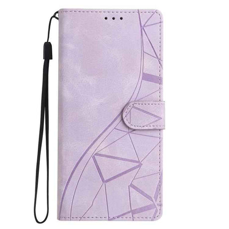 Triangles Embossed Leather Phone Case