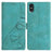 Triangles Embossed Leather Phone Case