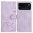 Triangles Embossed Leather Phone Case