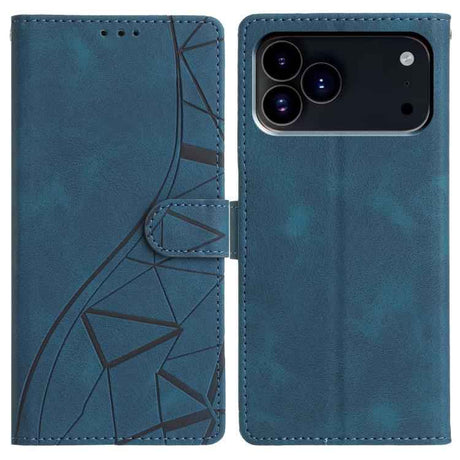 Triangles Embossed Leather Phone Case