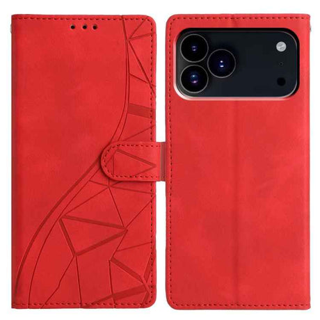 Triangles Embossed Leather Phone Case