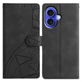 Triangles Embossed Leather Phone Case