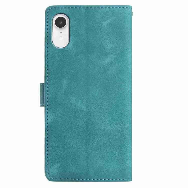 Skin Feel Embossed Feather Leather Phone Case