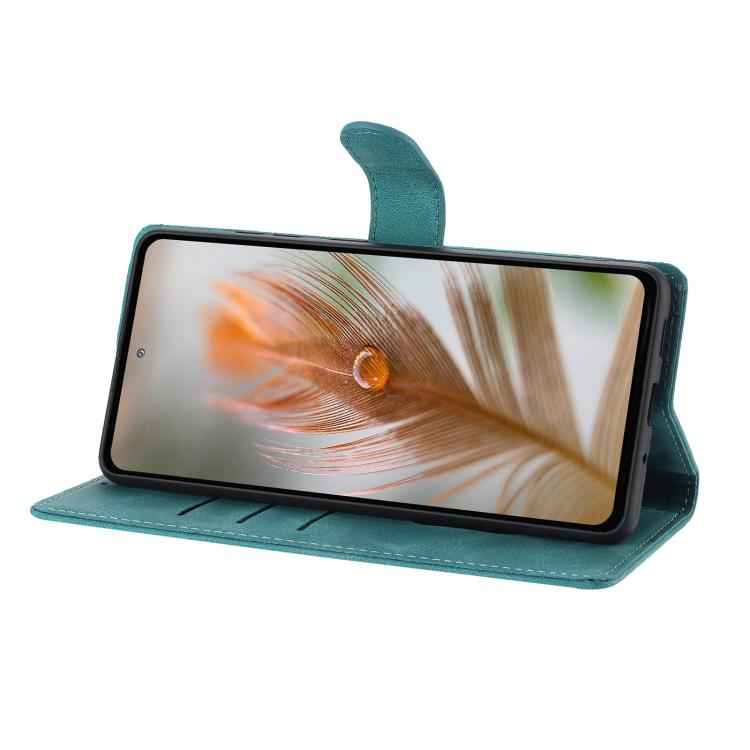 Skin Feel Embossed Feather Leather Phone Case