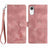 Skin Feel Embossed Feather Leather Phone Case