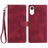 Skin Feel Embossed Feather Leather Phone Case