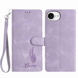 Skin Feel Embossed Feather Leather Phone Case