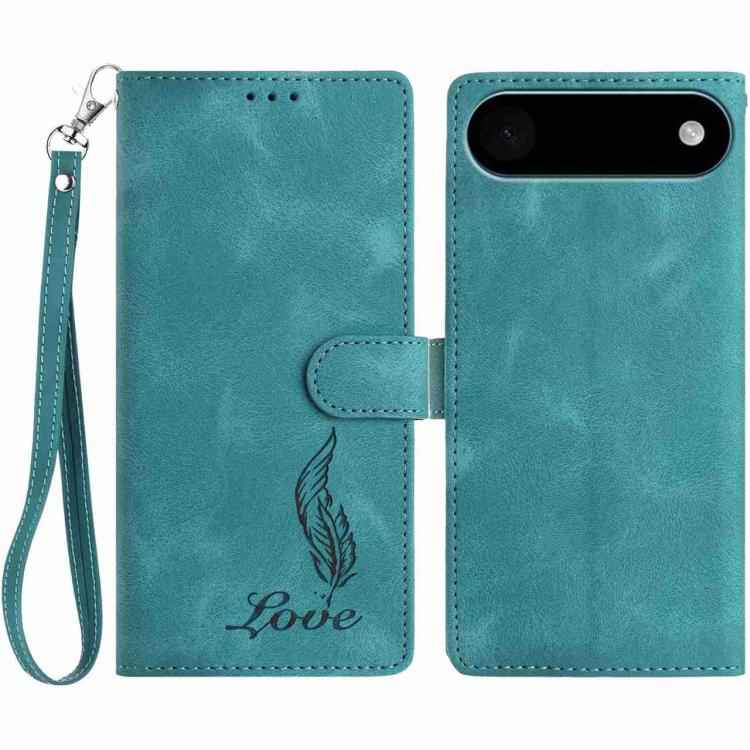 Skin Feel Embossed Feather Leather Phone Case