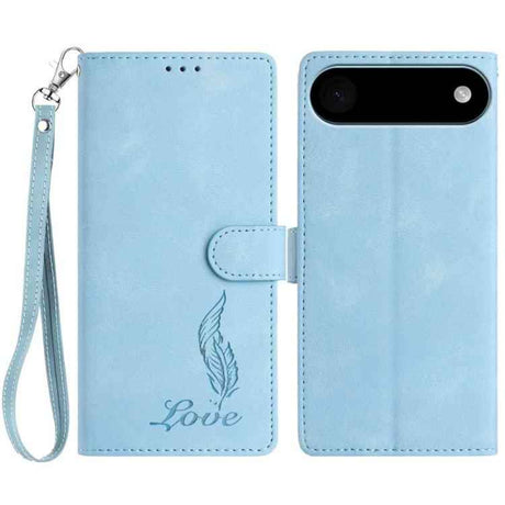 Skin Feel Embossed Feather Leather Phone Case
