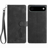 Skin Feel Embossed Feather Leather Phone Case