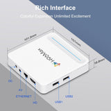 H96 Max H618 Plus Android 14.0 Smart TV Box, Allwinner H618 Quad-core ARM Cortex-A53, 2GB+16GB, 4GB+32GB, 4GB+128GB