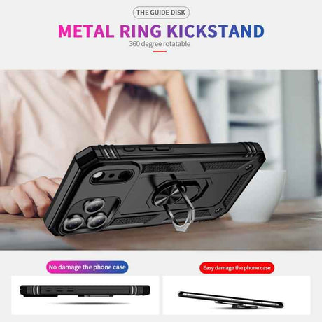 Shockproof TPU Hybrid PC Phone Case with Holder