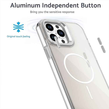 Gradient Discolor Lens Kickstand Magsafe Phone Case