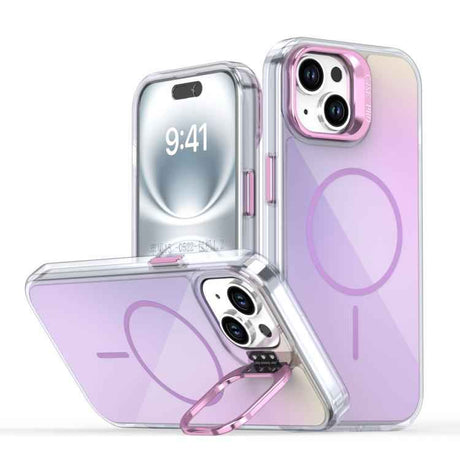 Gradient Discolor Lens Kickstand Magsafe Phone Case