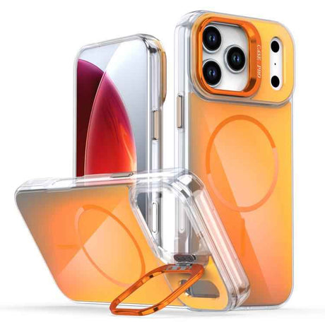 Gradient Discolor Lens Kickstand Magsafe Phone Case