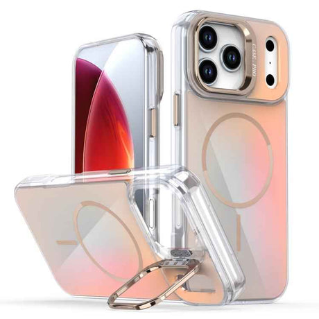 Gradient Discolor Lens Kickstand Magsafe Phone Case