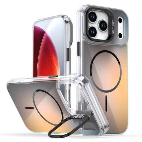 Gradient Discolor Lens Kickstand Magsafe Phone Case
