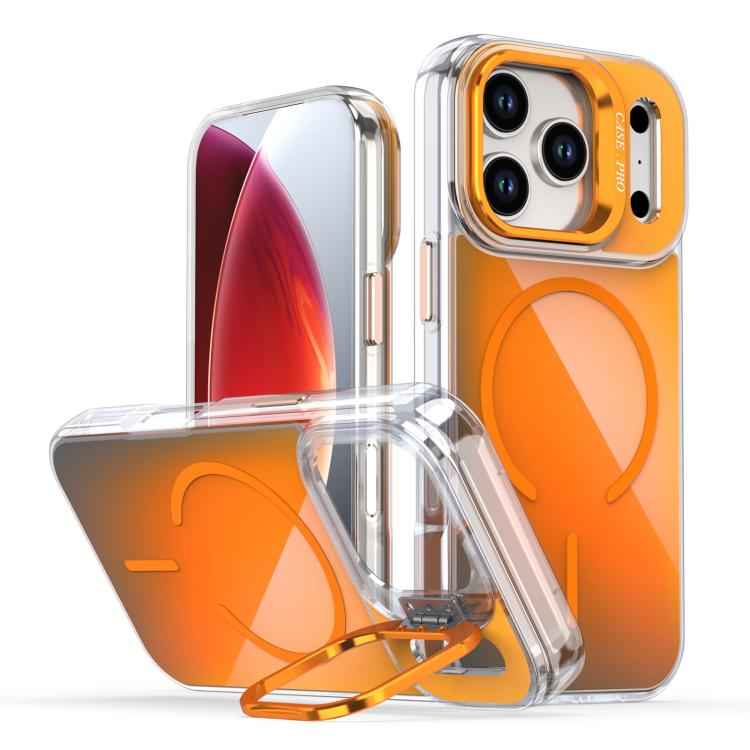 Gradient Discolor Lens Kickstand Magsafe Phone Case