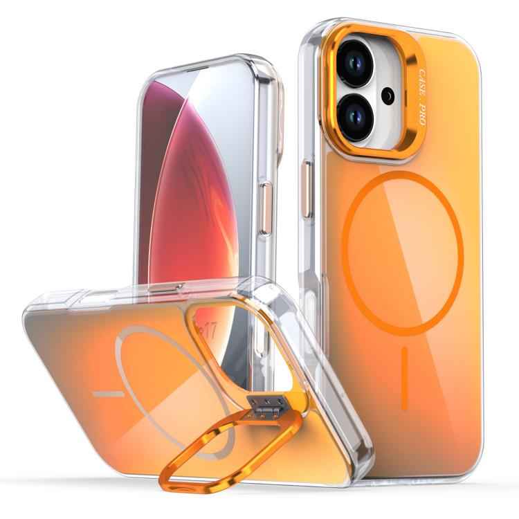 Gradient Discolor Lens Kickstand Magsafe Phone Case