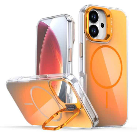 Gradient Discolor Lens Kickstand Magsafe Phone Case