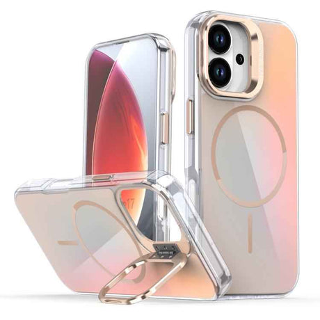 Gradient Discolor Lens Kickstand Magsafe Phone Case