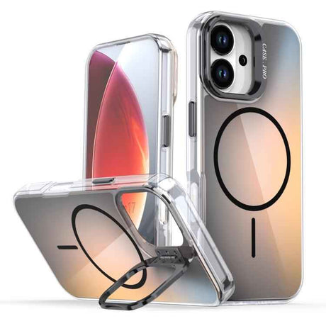 Gradient Discolor Lens Kickstand Magsafe Phone Case