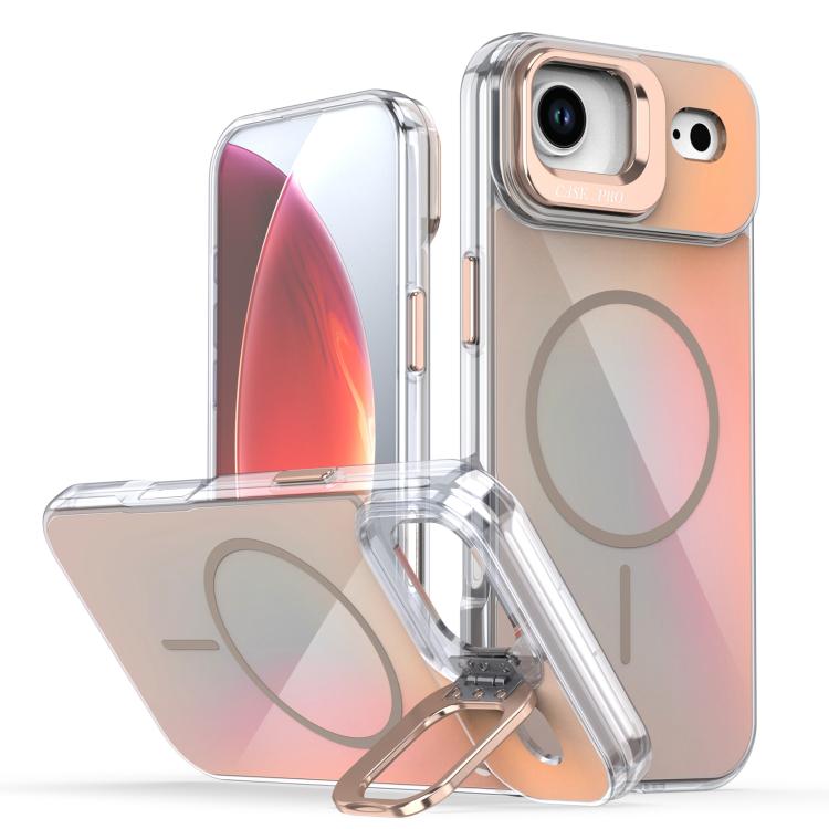 Gradient Discolor Lens Kickstand Magsafe Phone Case