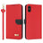 Metal Bow Leather Phone Case with Hand Strap