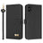 Metal Bow Leather Phone Case with Hand Strap