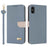 Metal Bow Leather Phone Case with Hand Strap