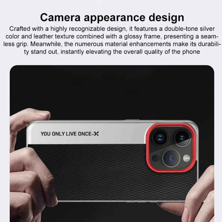 Camera Design Diamond Texture Leather PC Phone Case