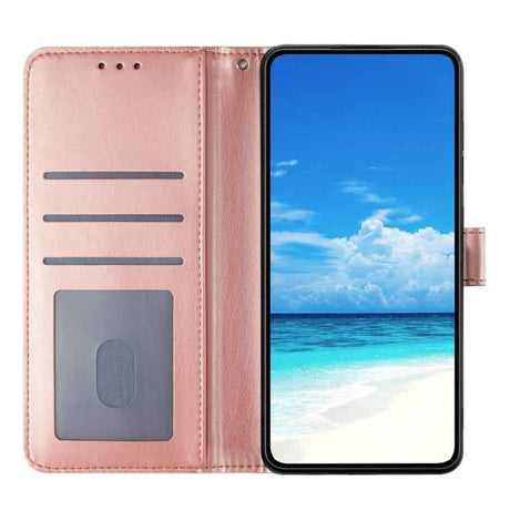 Rose Flower Embossing Pattern Leather Phone Case