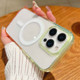 Contrast Color Gradient Transparent MagSafe Phone Case