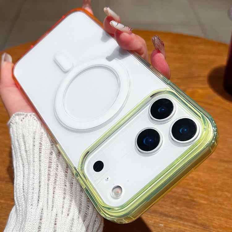 Contrast Color Gradient Transparent MagSafe Phone Case