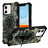 Camouflage Kickstand Rotating Shaft MagSafe Phone Case