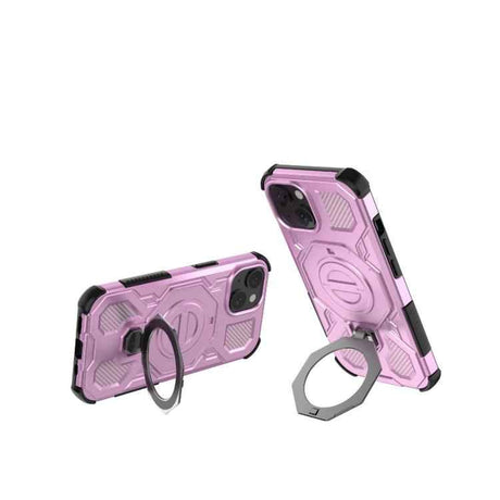J-20 Solid Color MagSafe Magnetic TPU+PC Phone Case