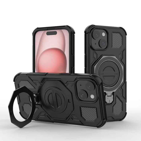 J-20 Solid Color MagSafe Magnetic TPU+PC Phone Case