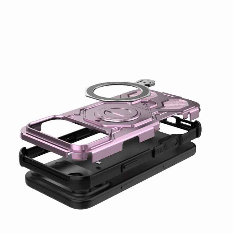 J-20 Solid Color MagSafe Magnetic TPU+PC Phone Case