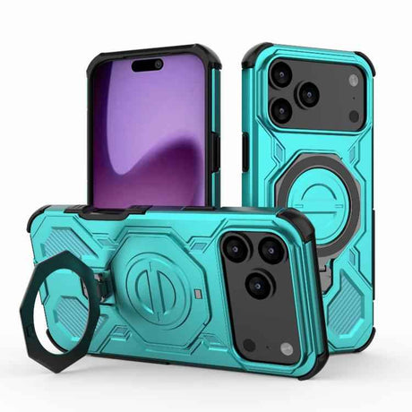 J-20 Solid Color MagSafe Magnetic TPU+PC Phone Case