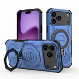 J-20 Solid Color MagSafe Magnetic TPU+PC Phone Case