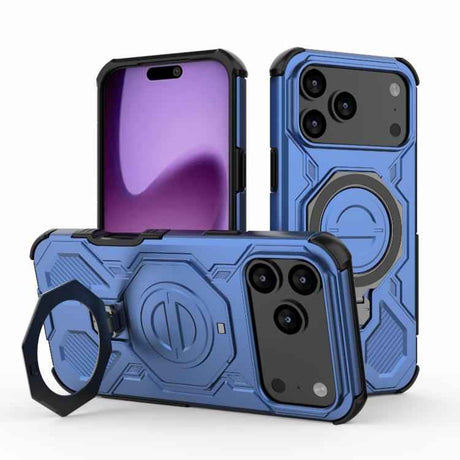 J-20 Solid Color MagSafe Magnetic TPU+PC Phone Case