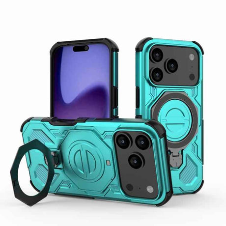J-20 Solid Color MagSafe Magnetic TPU+PC Phone Case