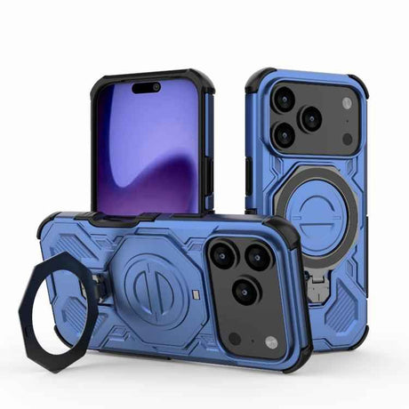 J-20 Solid Color MagSafe Magnetic TPU+PC Phone Case