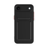 Skin Feel Card Contrast Color Button TPU Phone Case