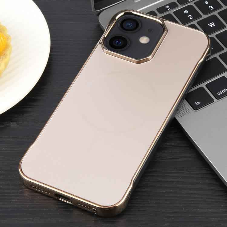 Electroplating Frameless Frosted Anti-Glare PC MagSafe Phone Case
