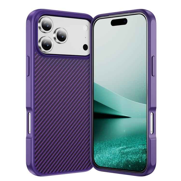 Carbon Fiber Texture Skin-feel Acrylic TPU Phone Case