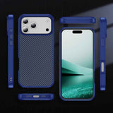 Carbon Fiber Texture Skin-feel Acrylic TPU Phone Case