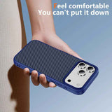 Carbon Fiber Texture Skin-feel Acrylic TPU Phone Case